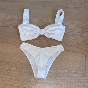 NWOT Montce Hayden cream ribbed bikini